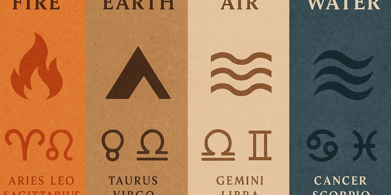 Astrology and the Four Elements: Fire, Earth, Air, Water