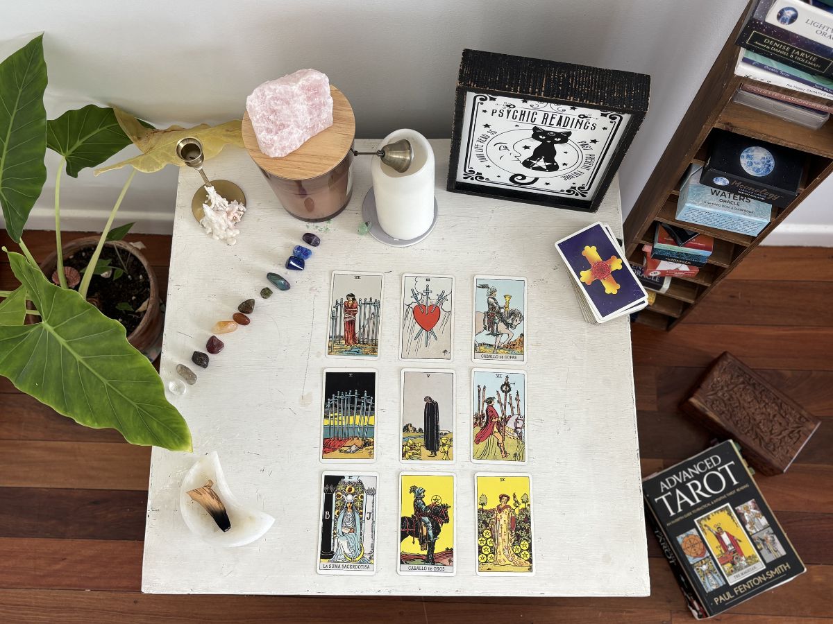Magic Square Tarot Spread for Revealing Balance and Hidden Patterns