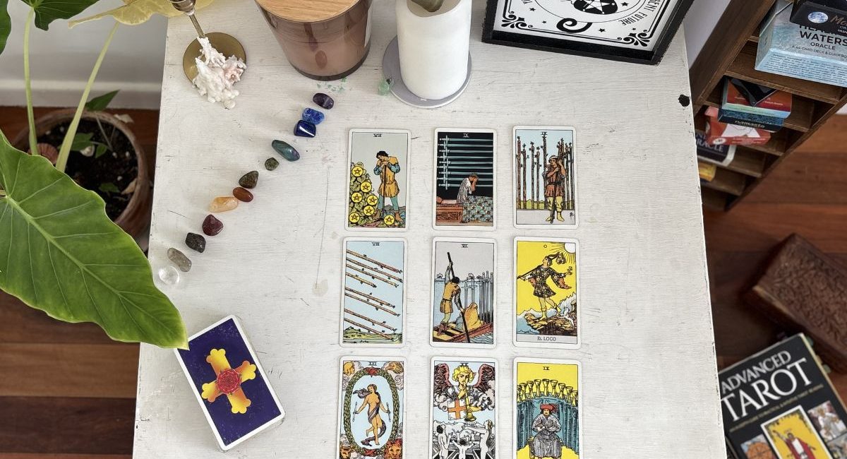 Three Columns Tarot Spread for Understanding Past, Present, and Future Dynamics