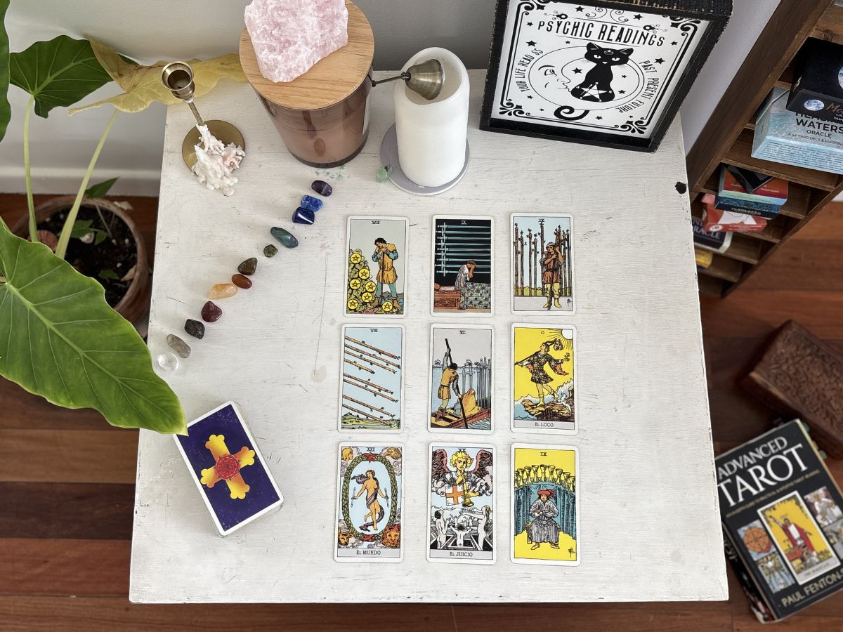 Three Columns Tarot Spread for Understanding Past, Present, and Future Dynamics
