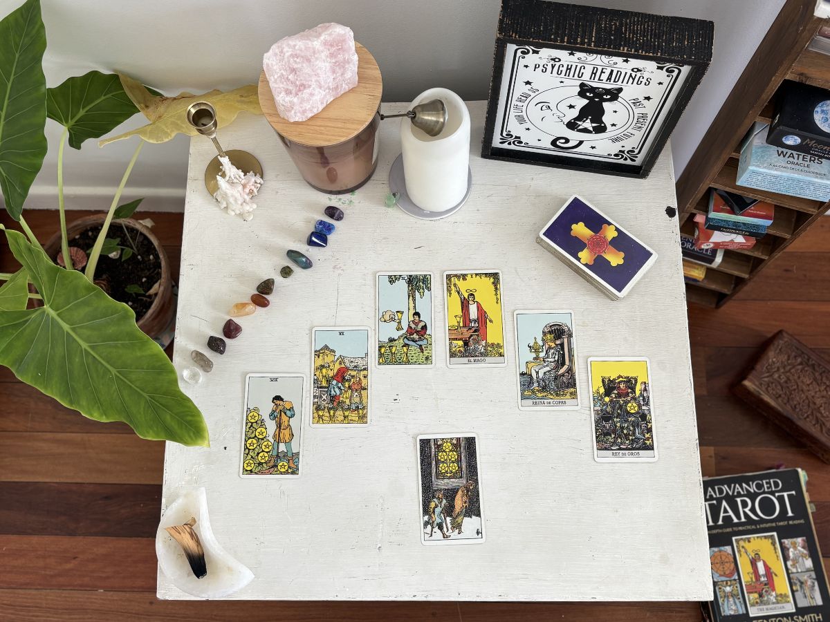 Fan Tarot Spread for Exploring Influences Around a Situation